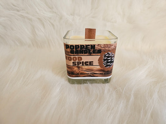 Poppen Candles Wood Spice 10oz